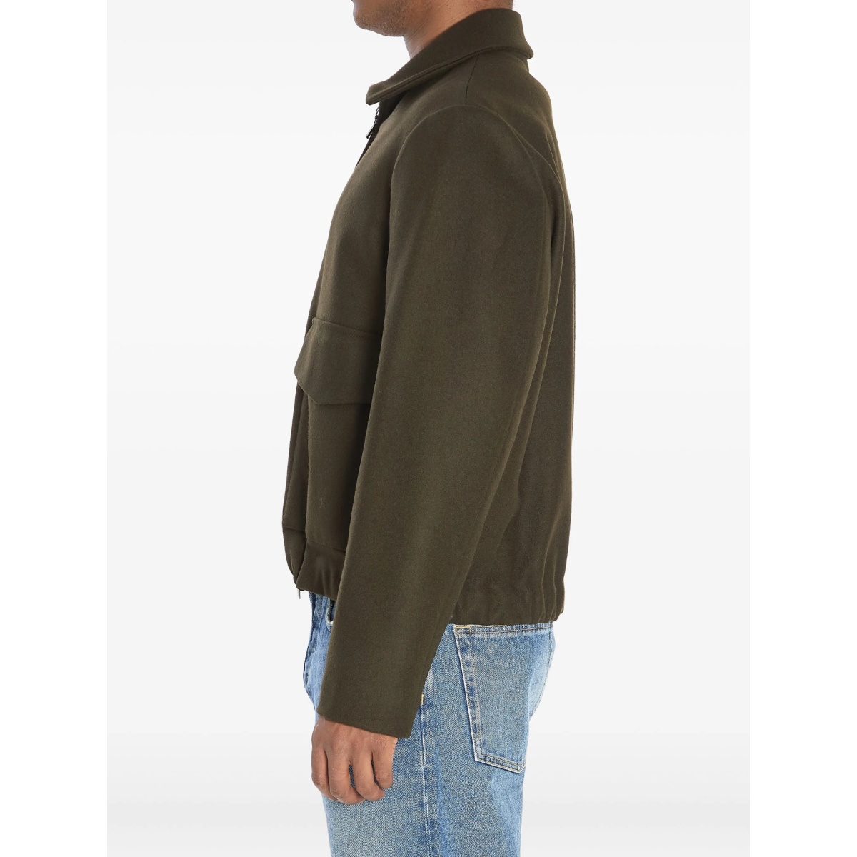 Magan Caramal flap-pocket zip-front jacket - Img 3