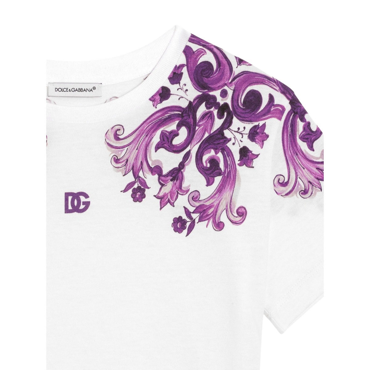 Majolica-print T-shirt - Img 3