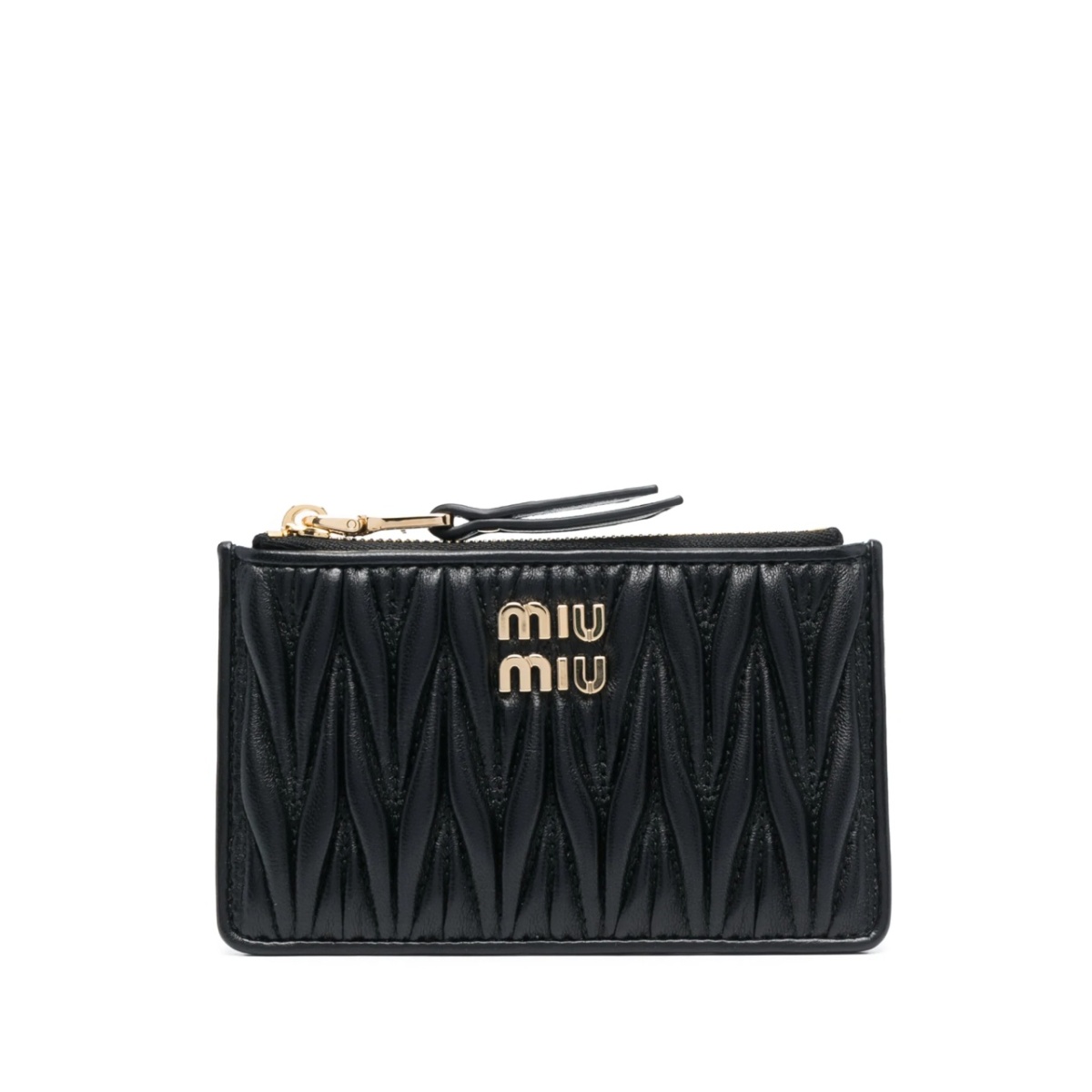 matelassé leather wallet