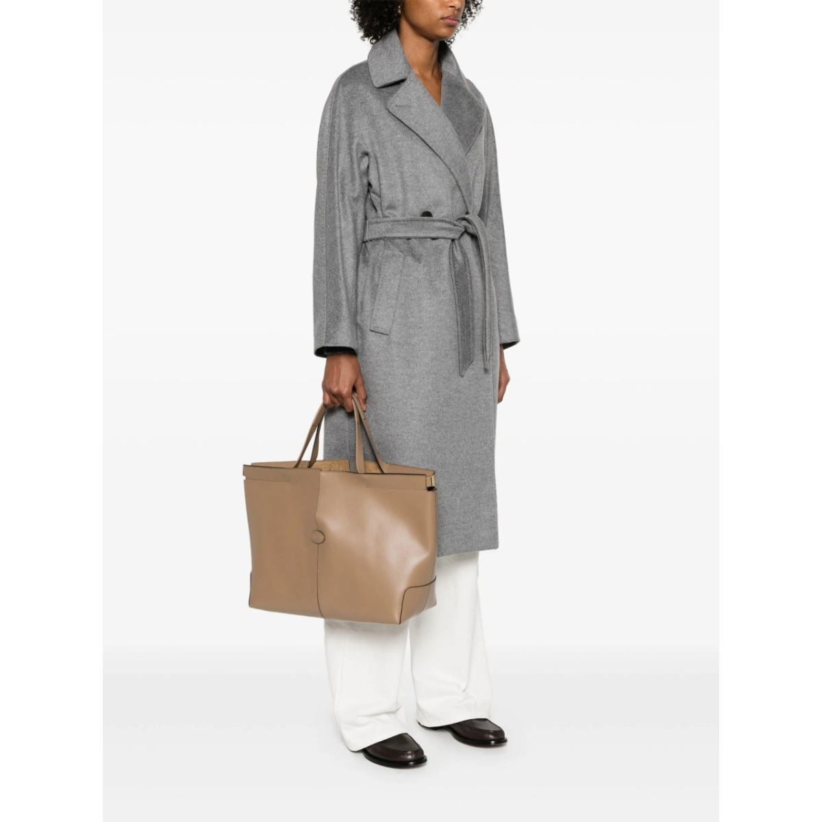 medium leather tote bag - Img 2