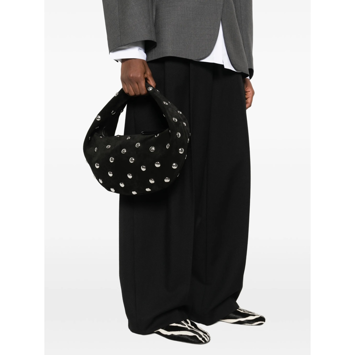 medium Olivia Hobo studded tote bag - Img 2