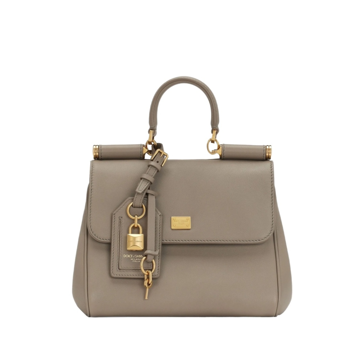 medium Sicily padlock-detail leather handbag