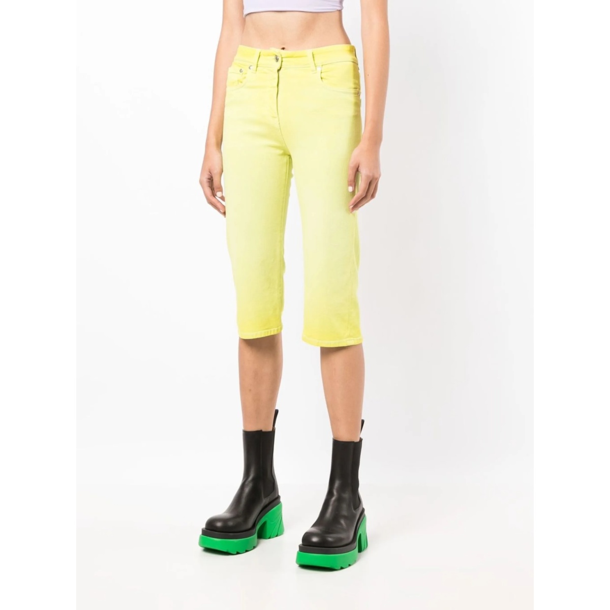 mid-rise cropped trousers - Img 3