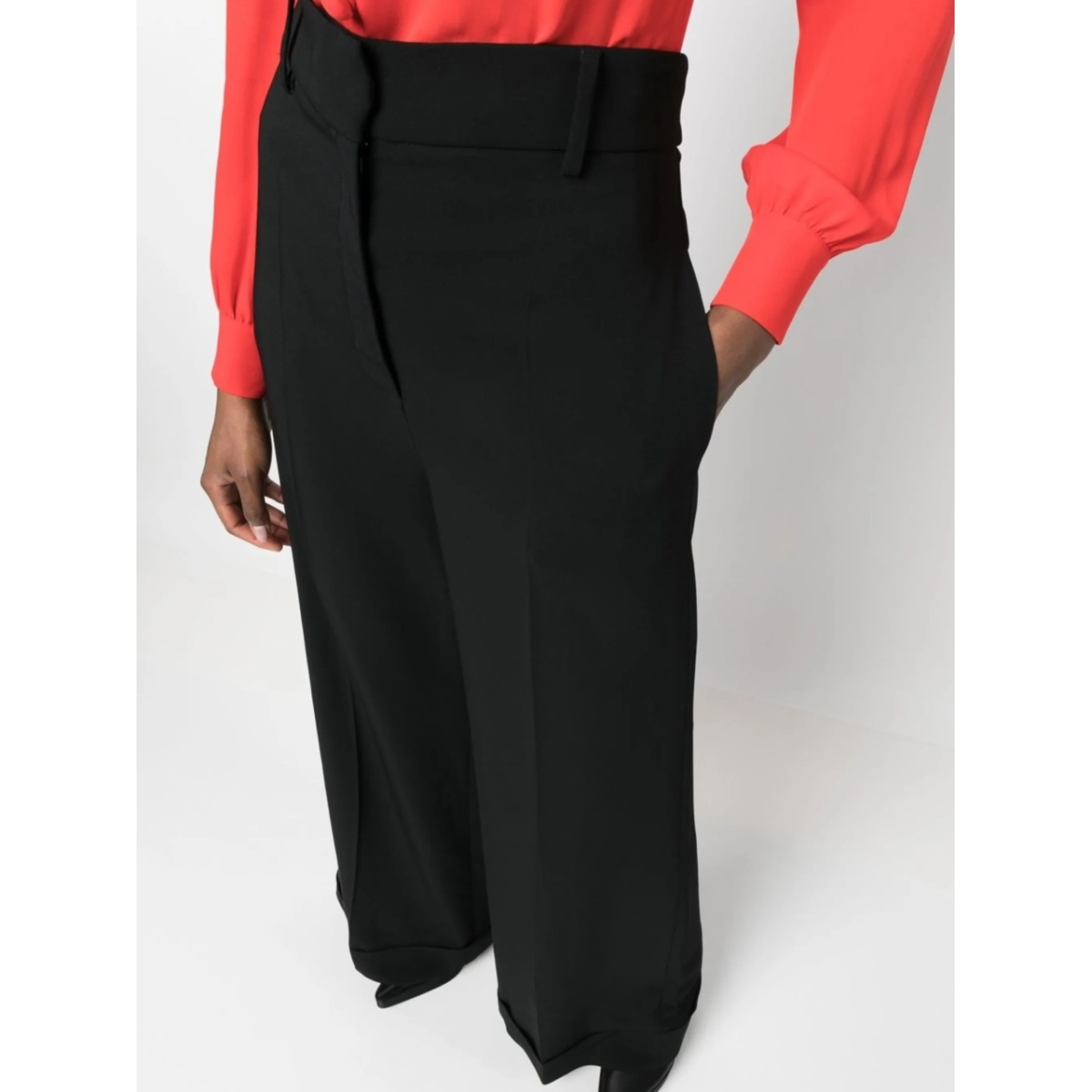 mid-rise palazzo pant - Img 5