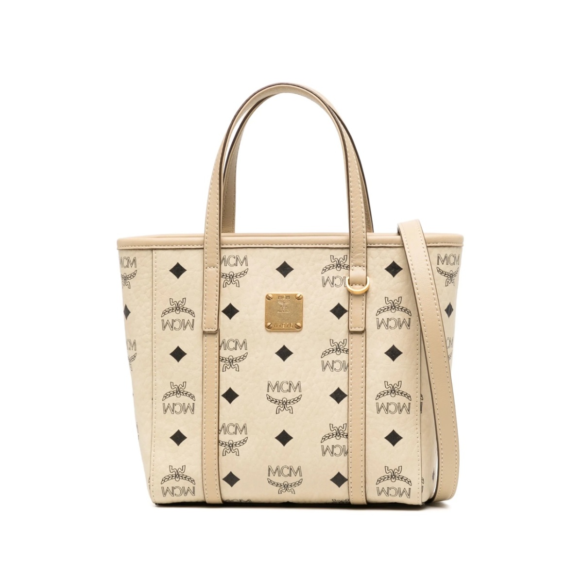 mini Aren monogram-print tote bag