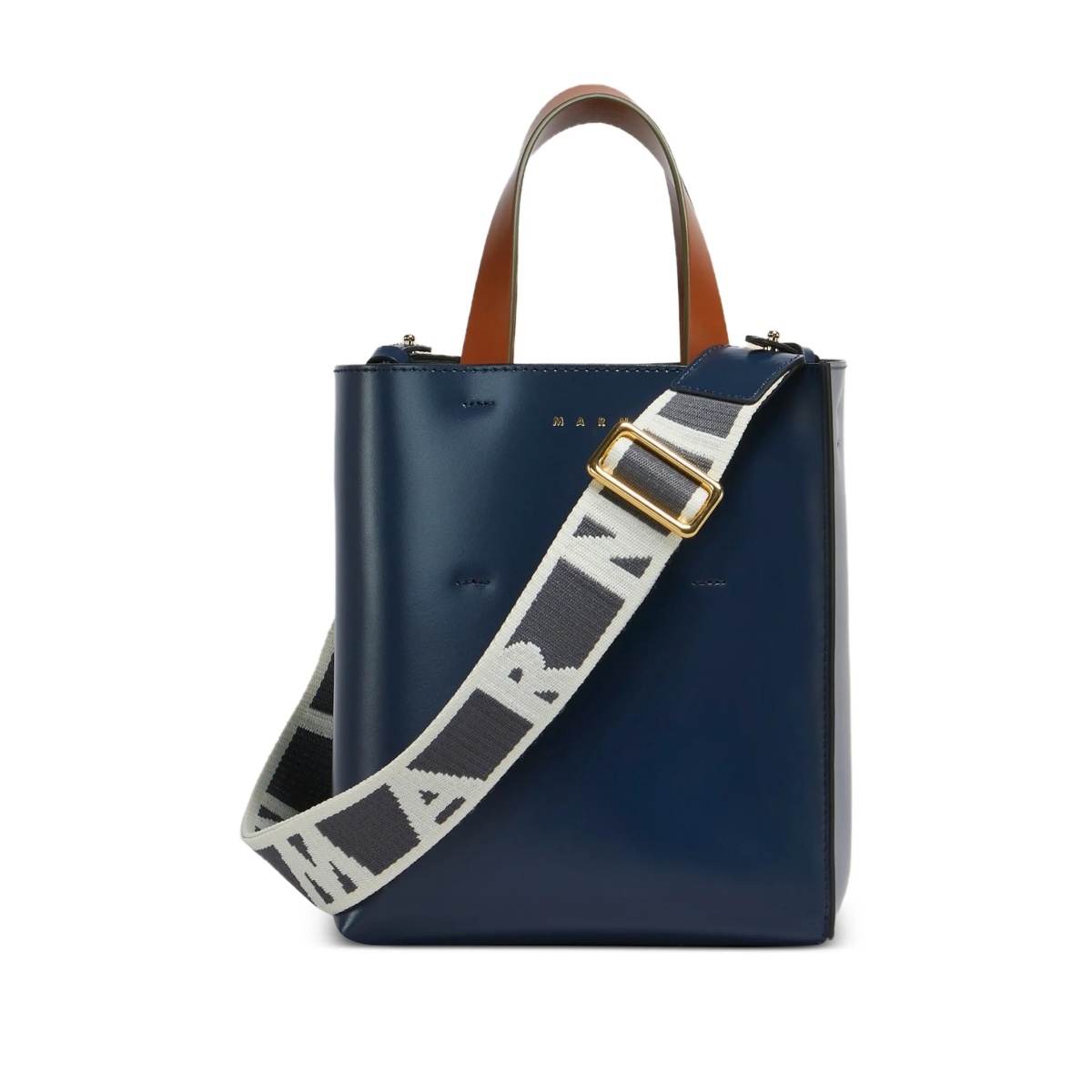 mini Museo two-tone structured tote bag
