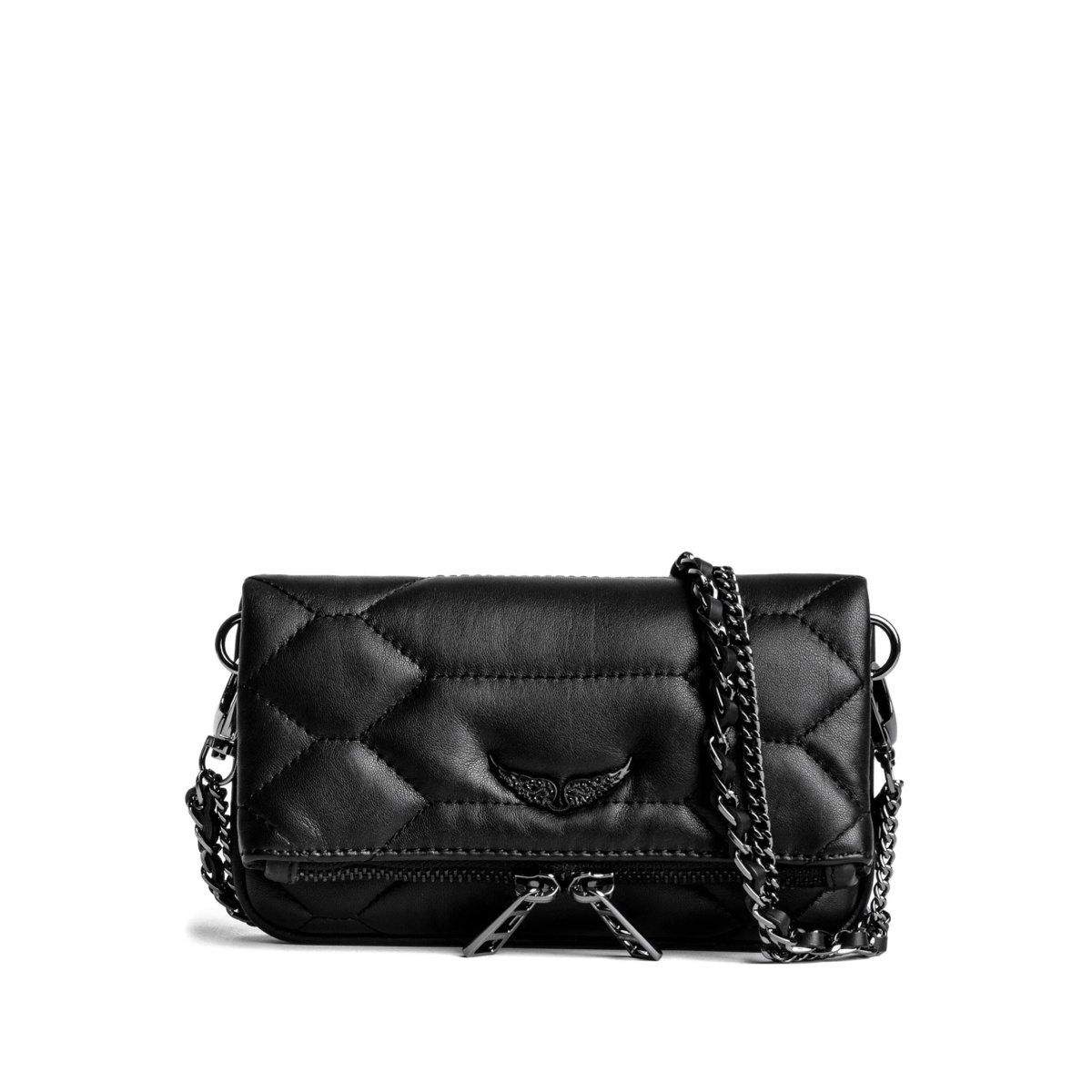 mini Rock Nano quilted chain clutch