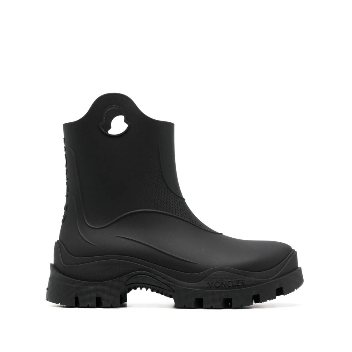Misty textured rain boots