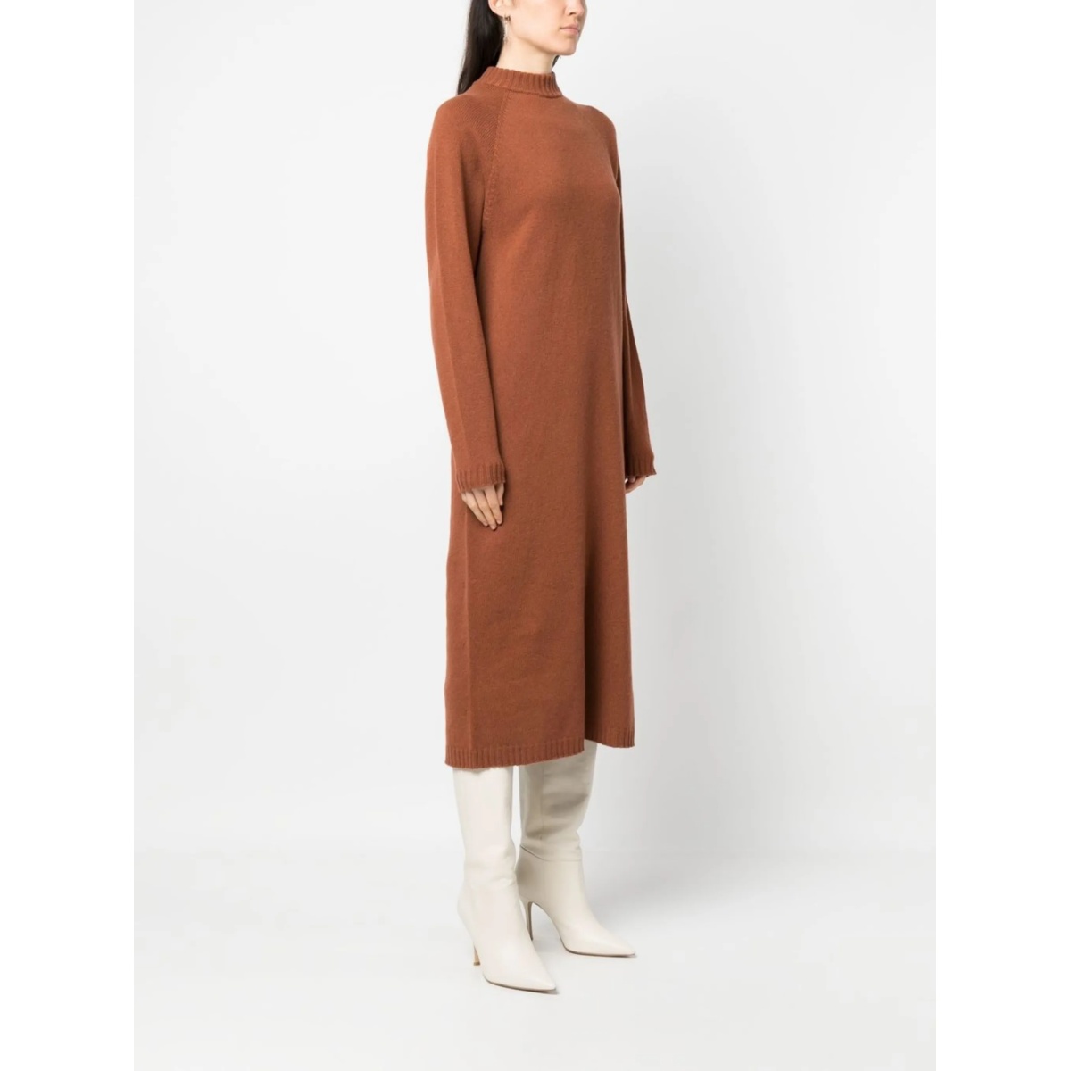 mock-neck knit dress - Img 2