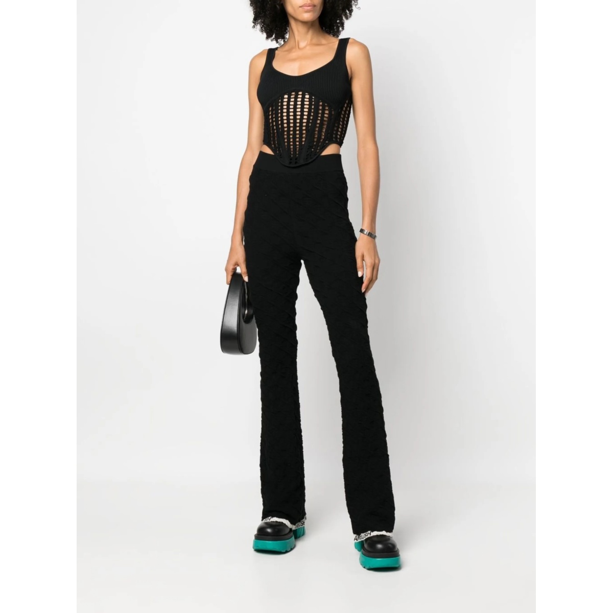 monogram flared trousers - Img 2