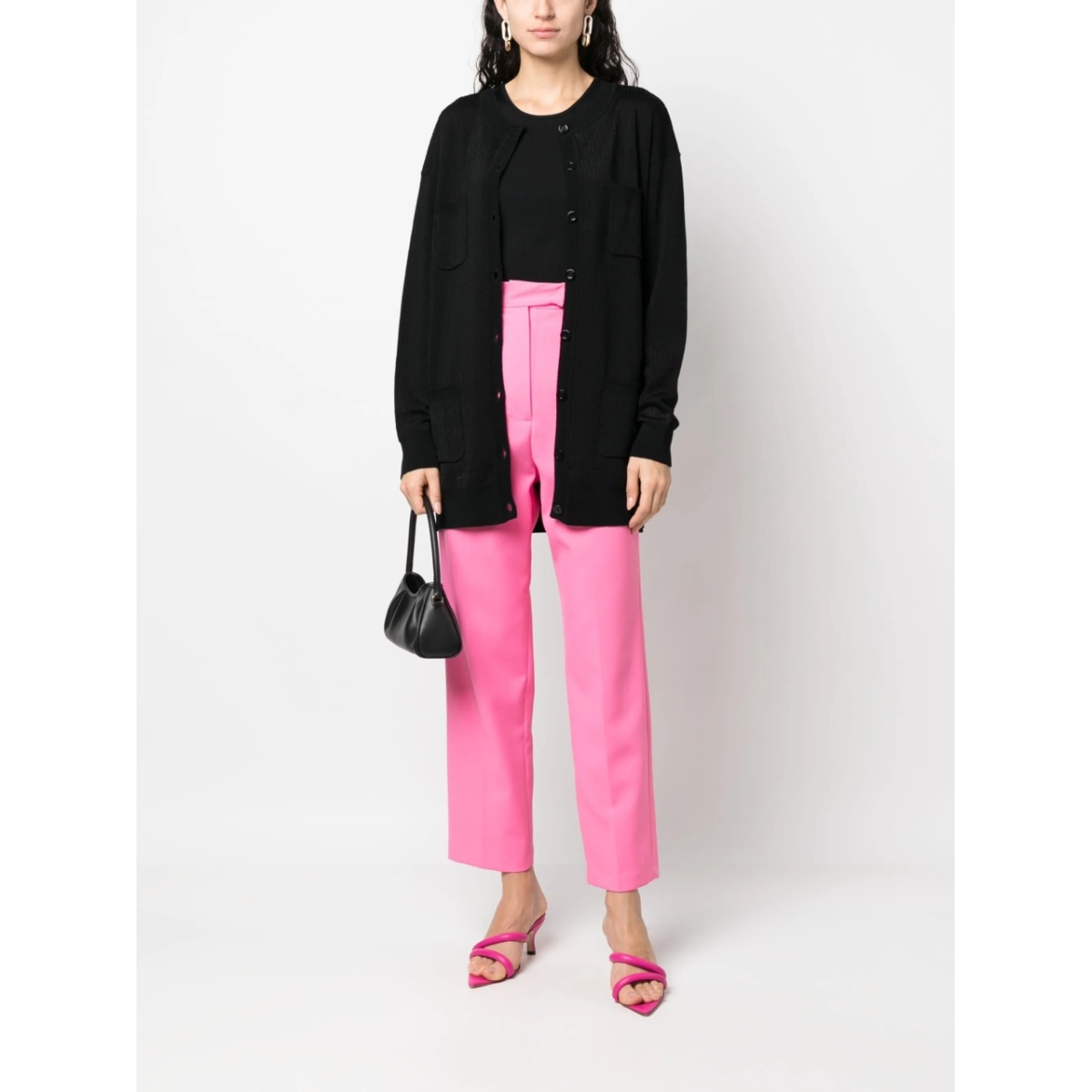 monogram-jacquard cardigan - Img 2
