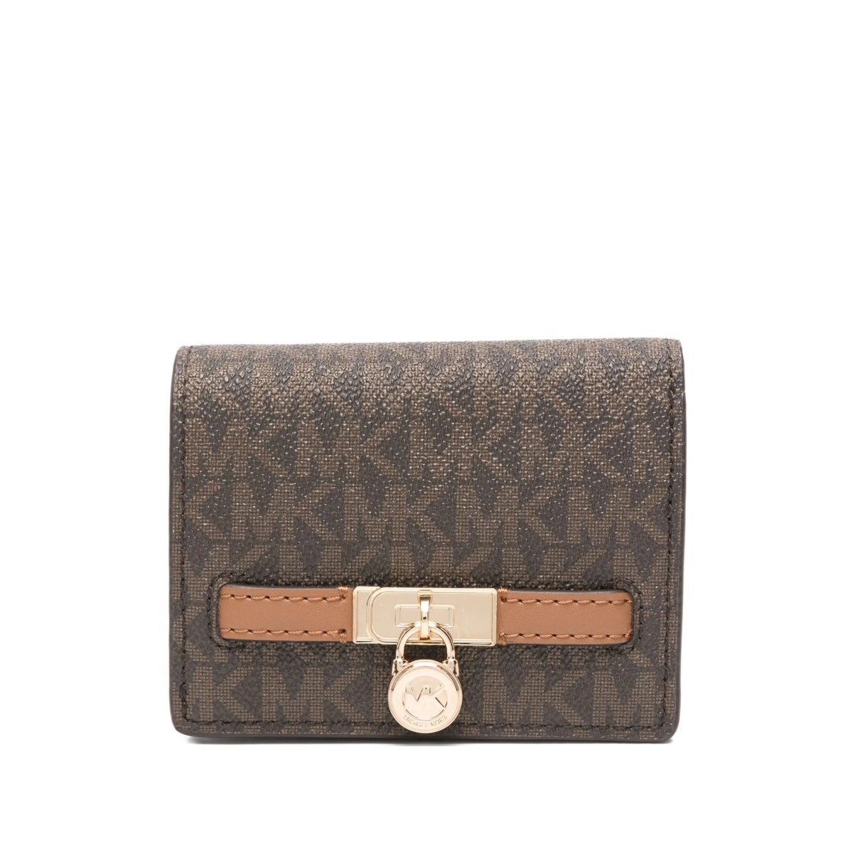 monogram lock wallet