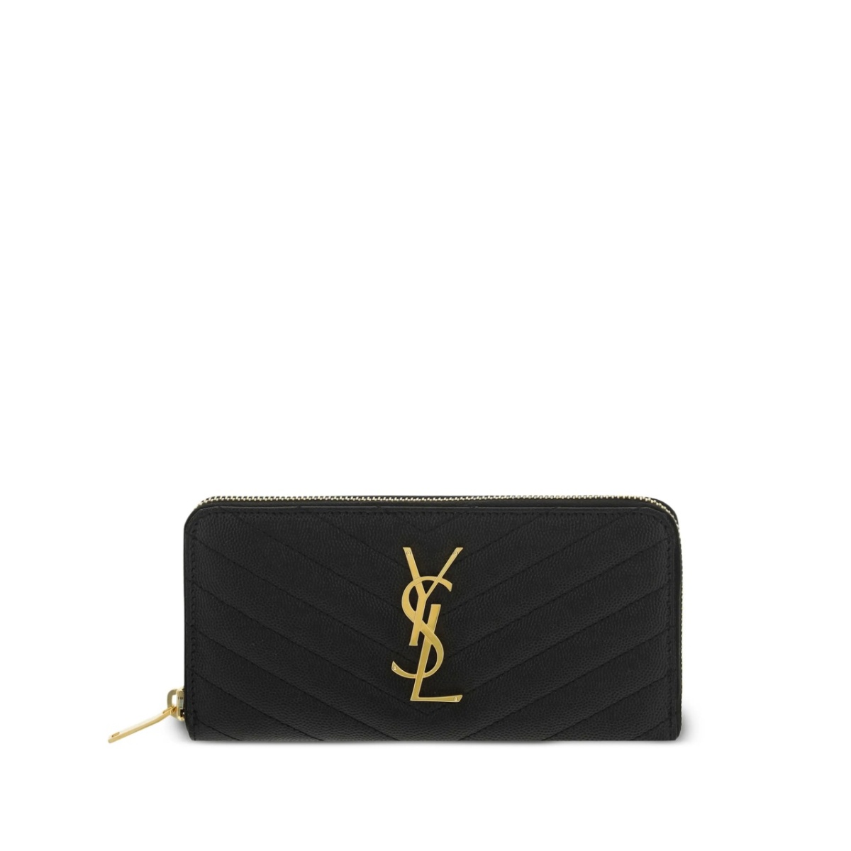 Monogram zip-around wallet