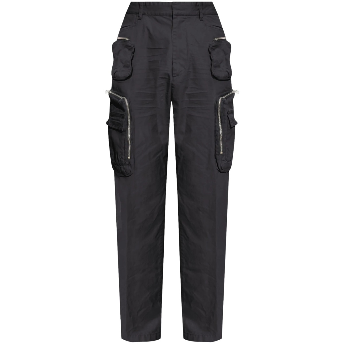 multi-pocket tapered trousers