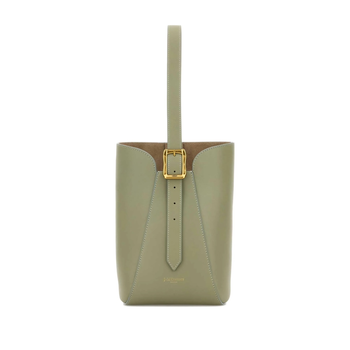 nano Quiver buckle leather bucket bag