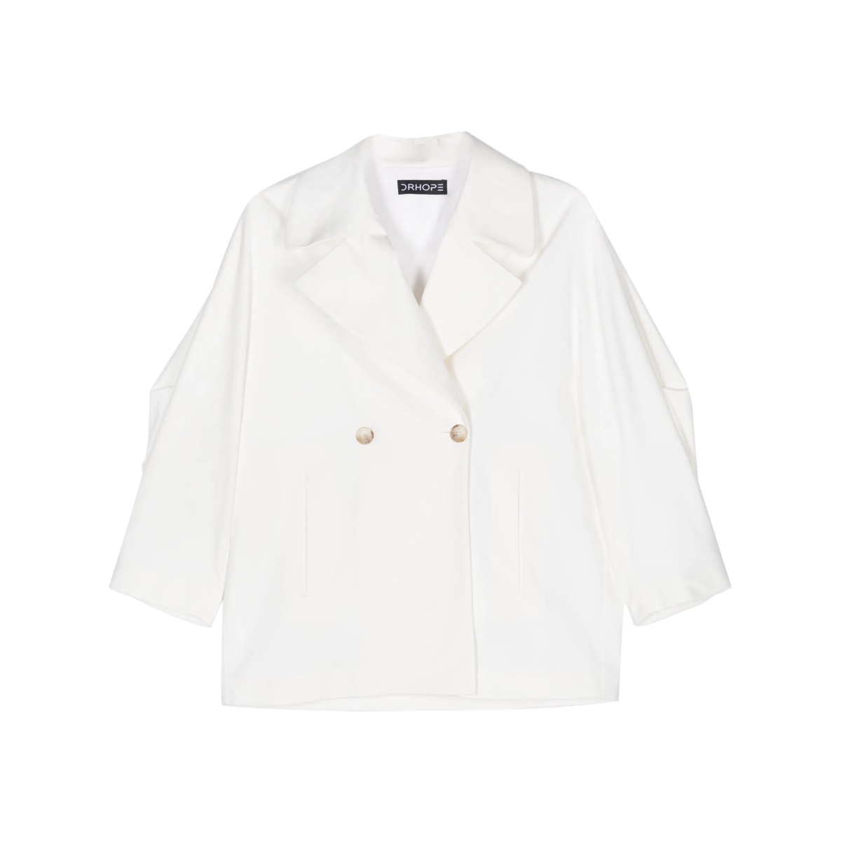 notched-lapels double-breasted blazer