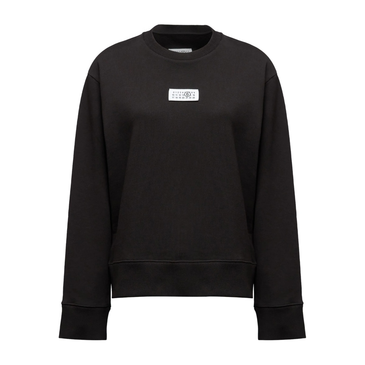Numbers-appliqué sweatshirt