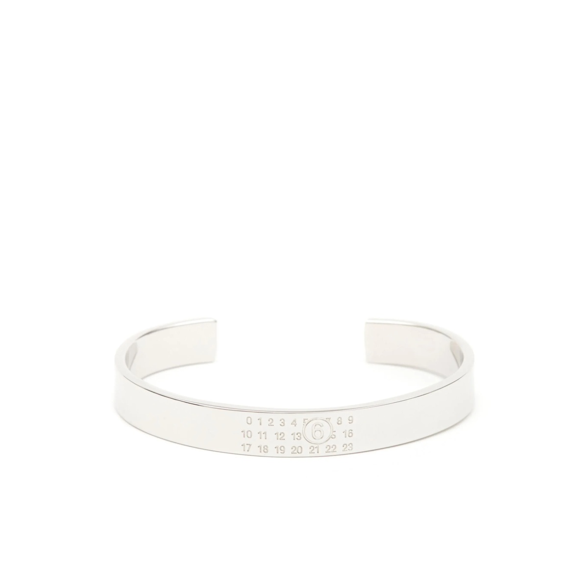 Numeric engraved cuff bracelet
