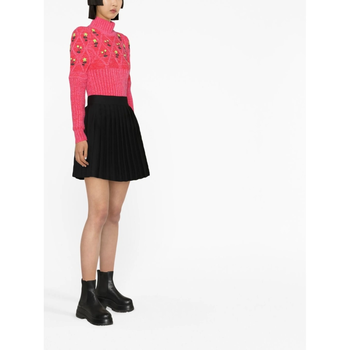 Oma floral-embroidered wool jumper - Img 4
