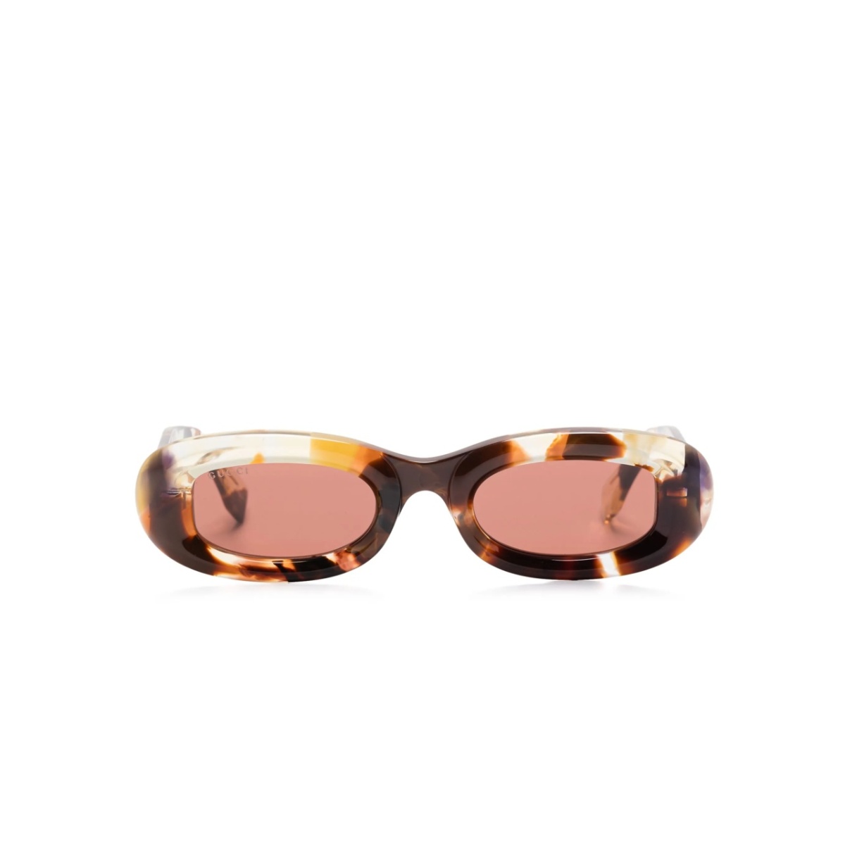 oval-frame sunglasses
