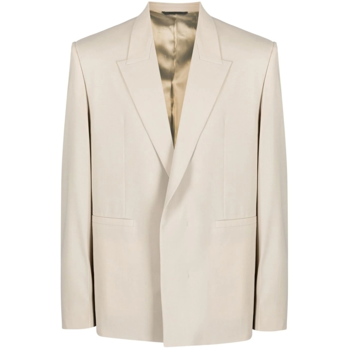 overlap lapel oversized jacket