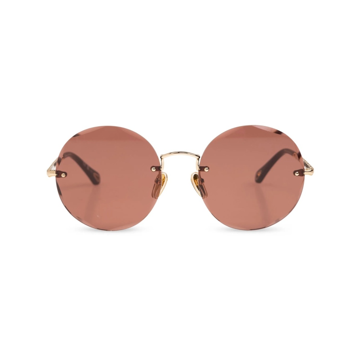 oversized round-frame sunglasses