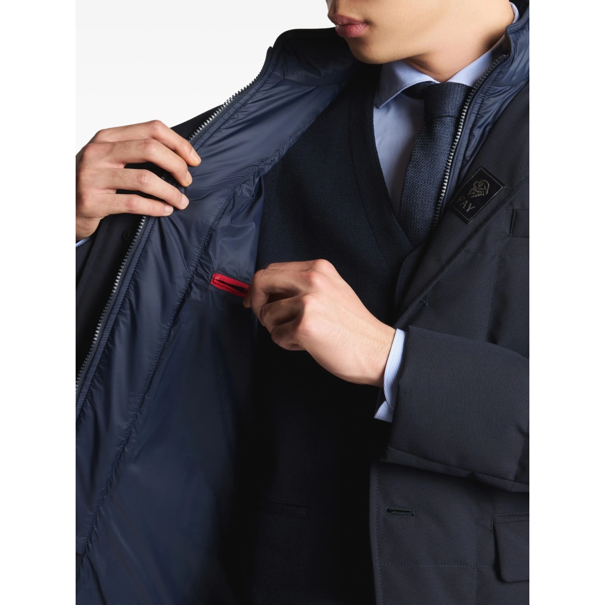padded button-up jacket - Img 5