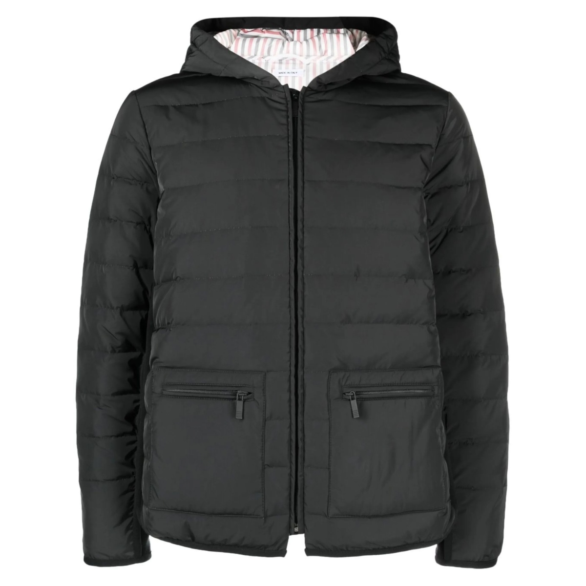 padded-design hooded jacket
