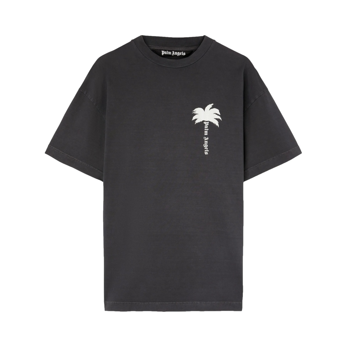 Palm tree-print cotton T-shirt