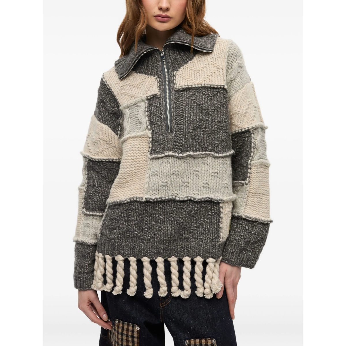 panelled sweater - Img 3