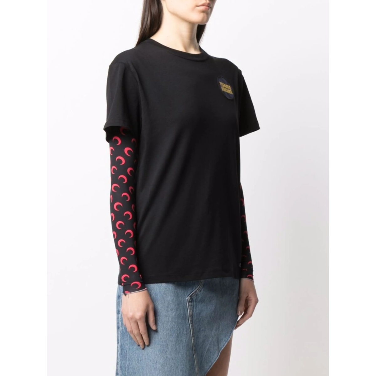 patch-detail cotton T-Shirt - Img 3