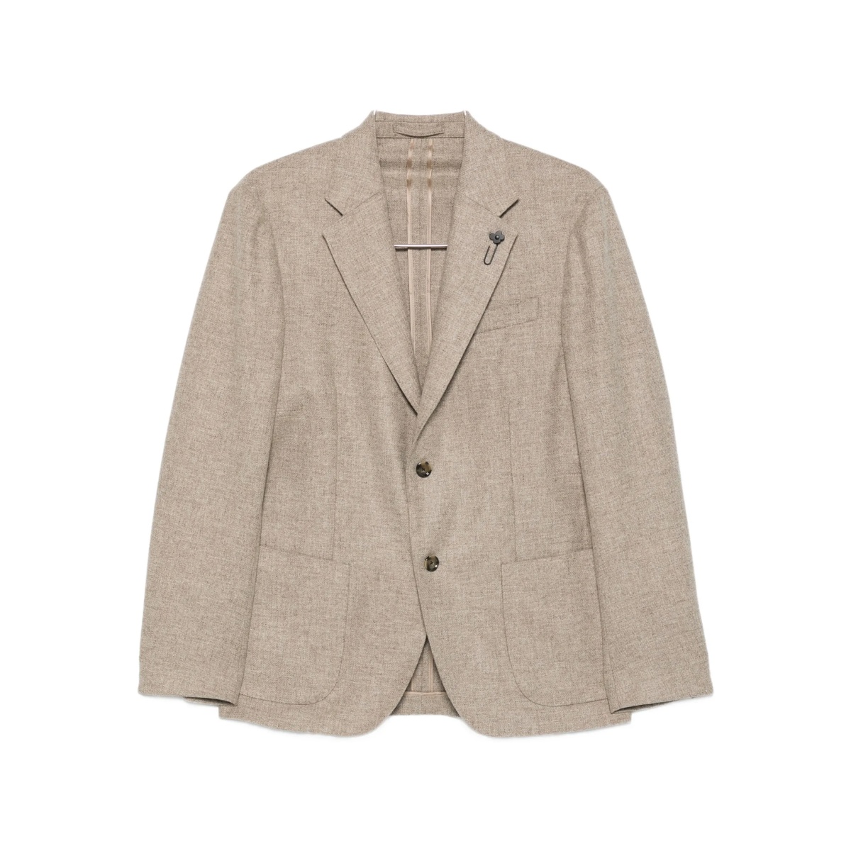 patch-pocket two-button jacket
