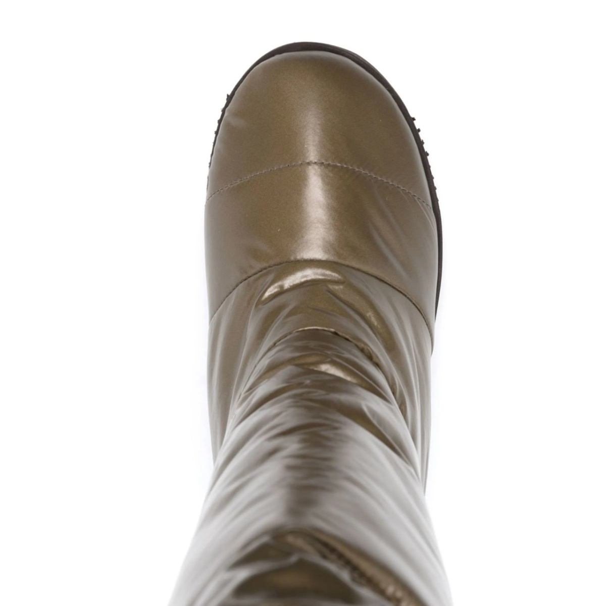 patent padded knee-high boots - Img 4