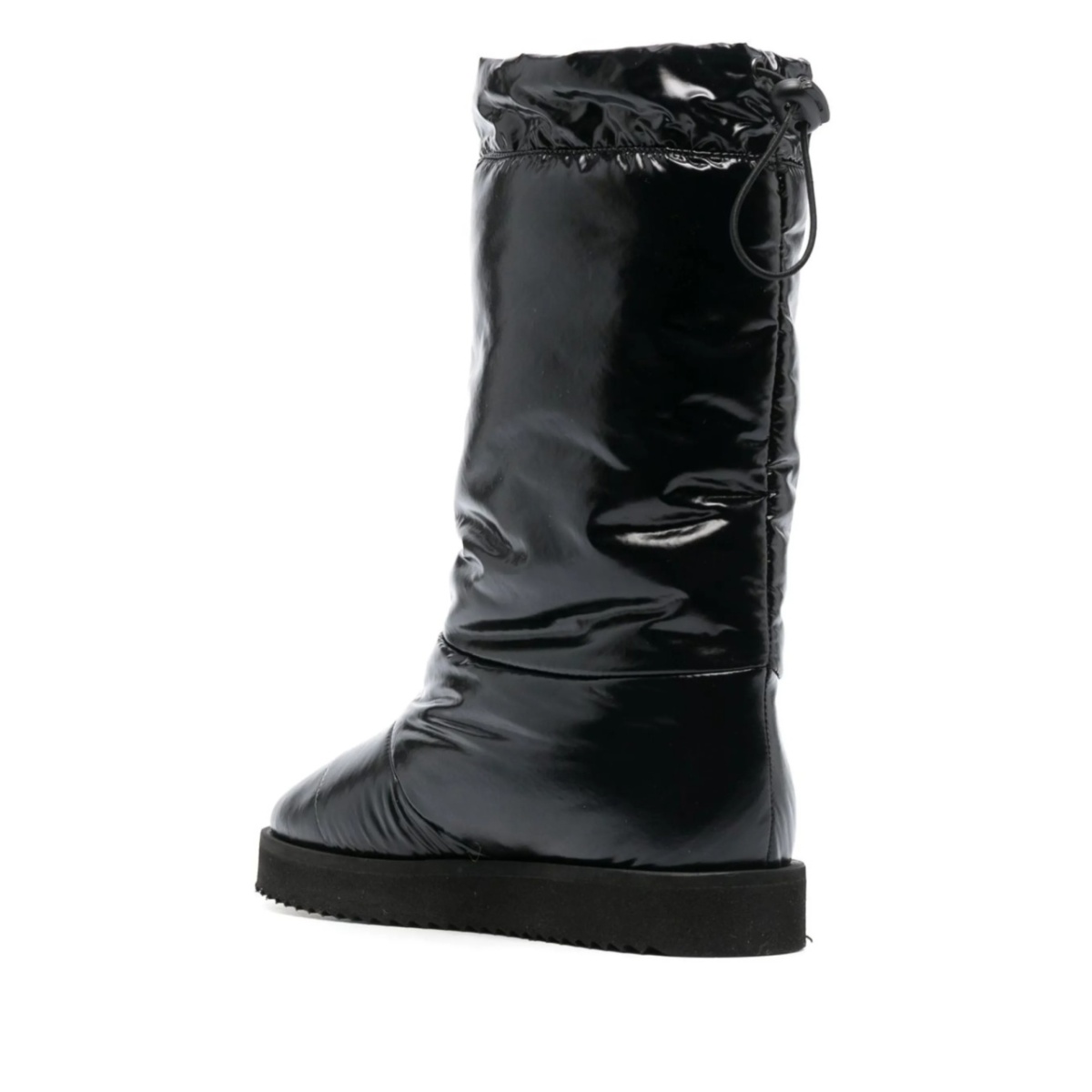 patent padded knee-high boots - Img 3