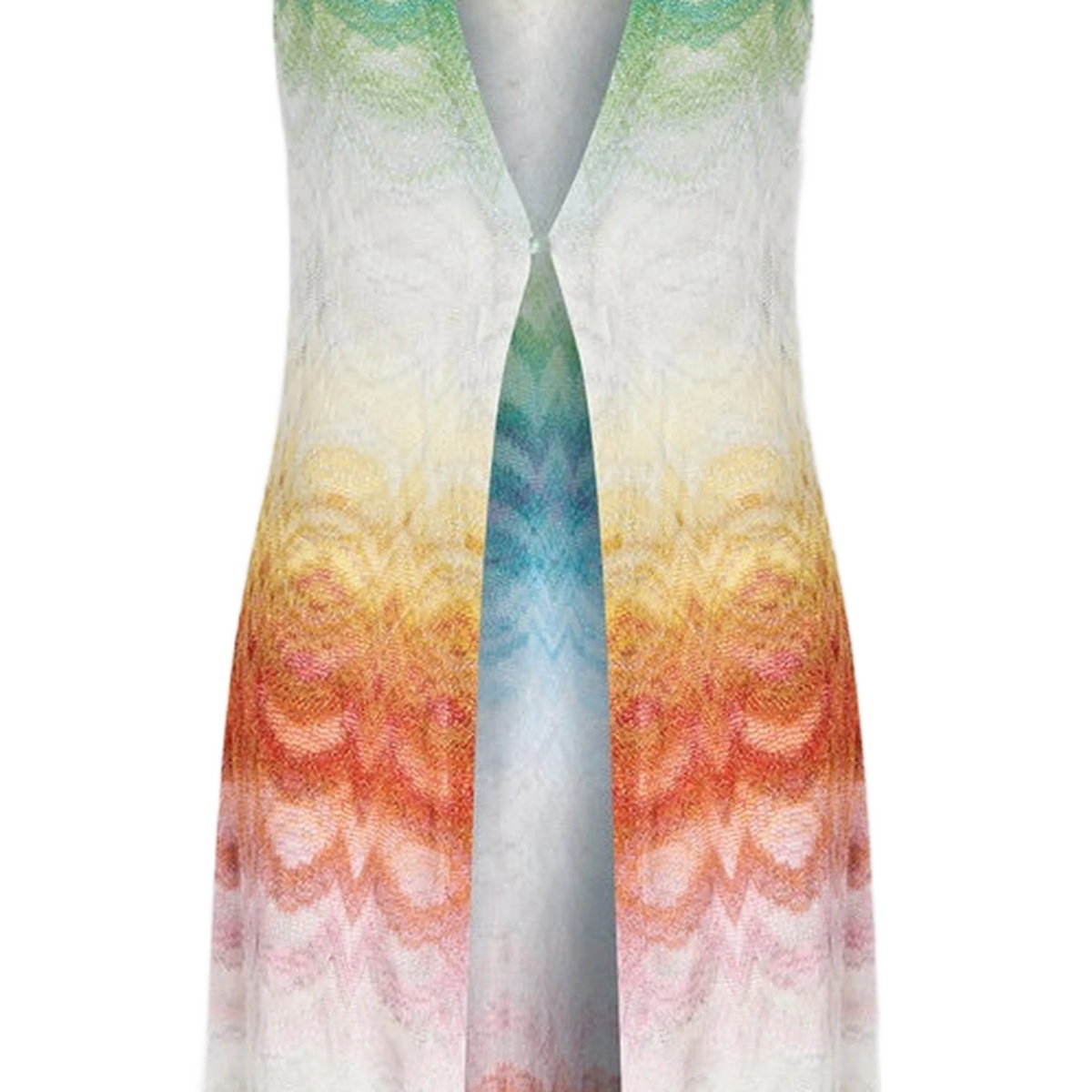patterned cover-up vest - Img 2