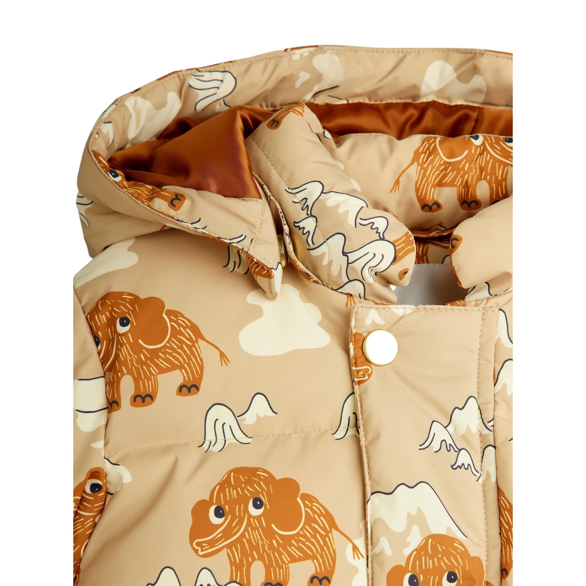 patterned hooded coat - Img 3