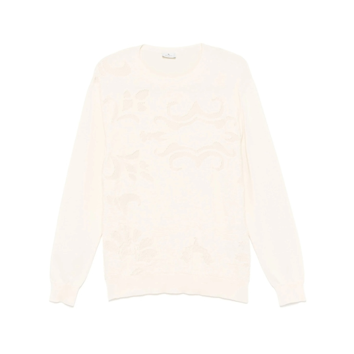 patterned-jacquard sweater