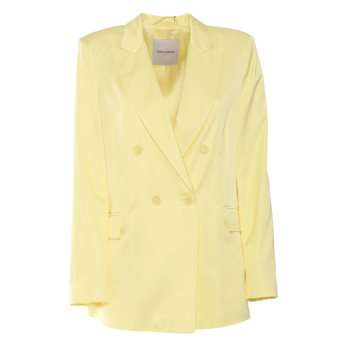 peak-lapel double-breasted blazer