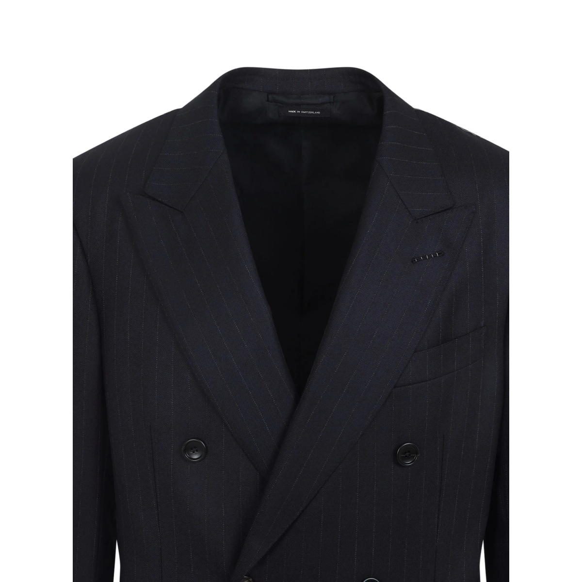 pinstripe double-breasted blazer - Img 3