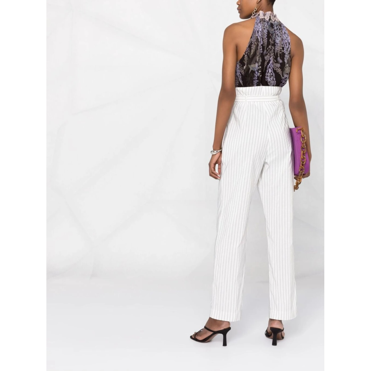 pinstripe-print trousers - Img 4