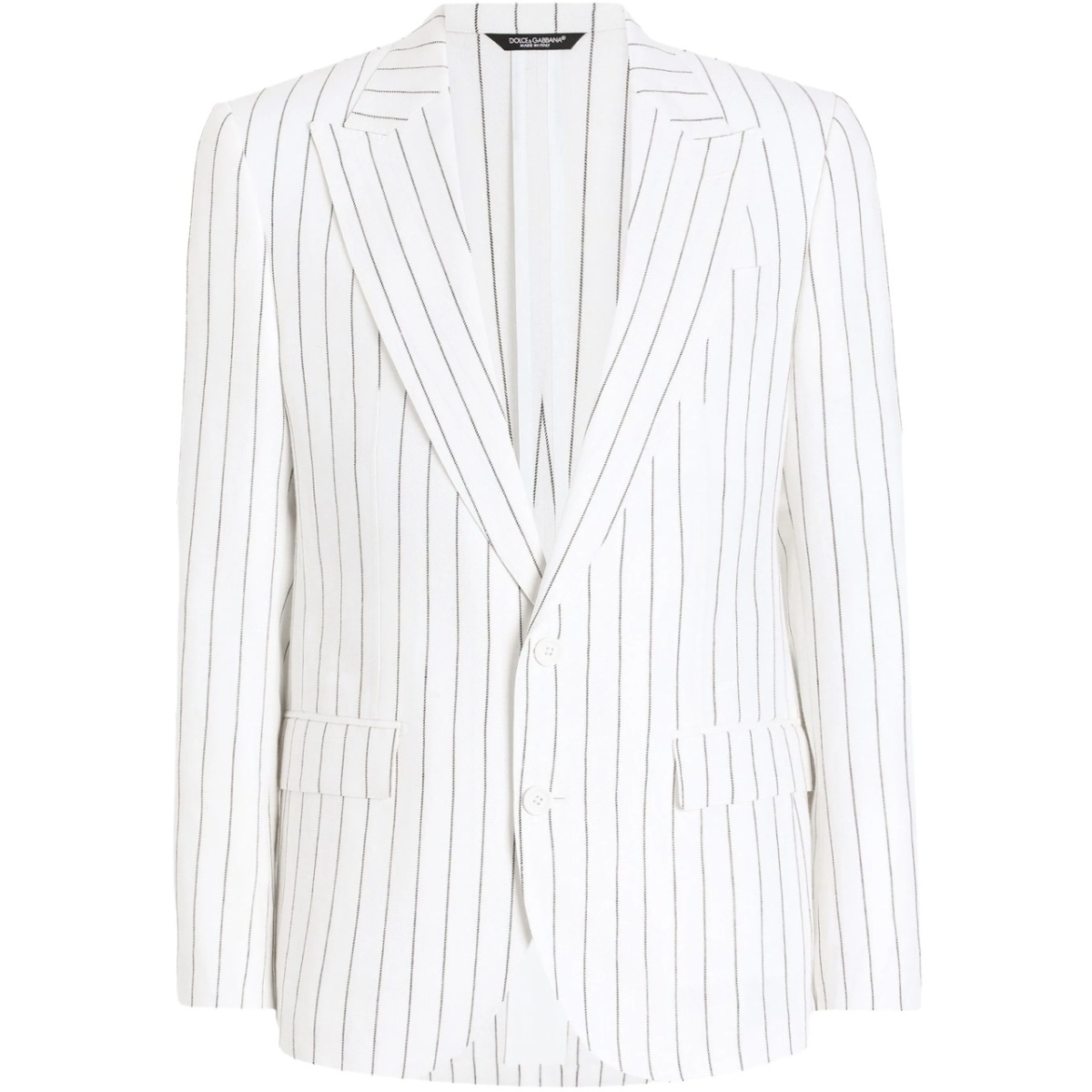 pinstriped blazer