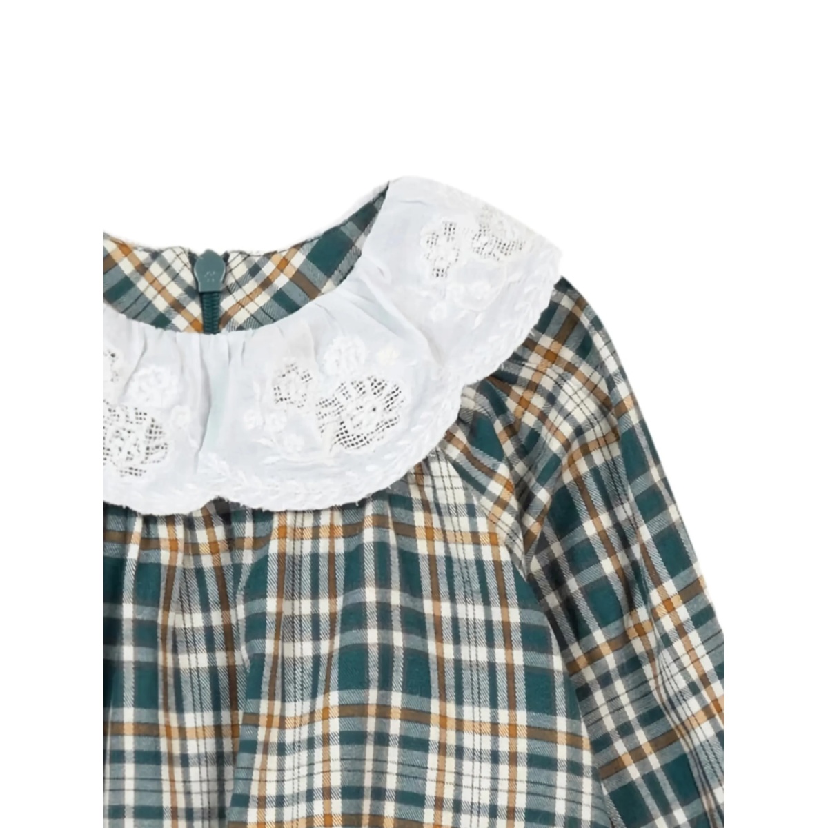 plaid embroidered baby top - Img 2