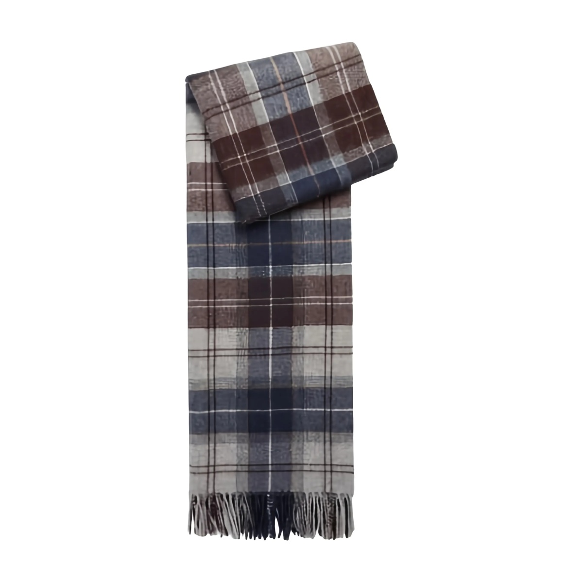 plaid fringed scarf - Img 2