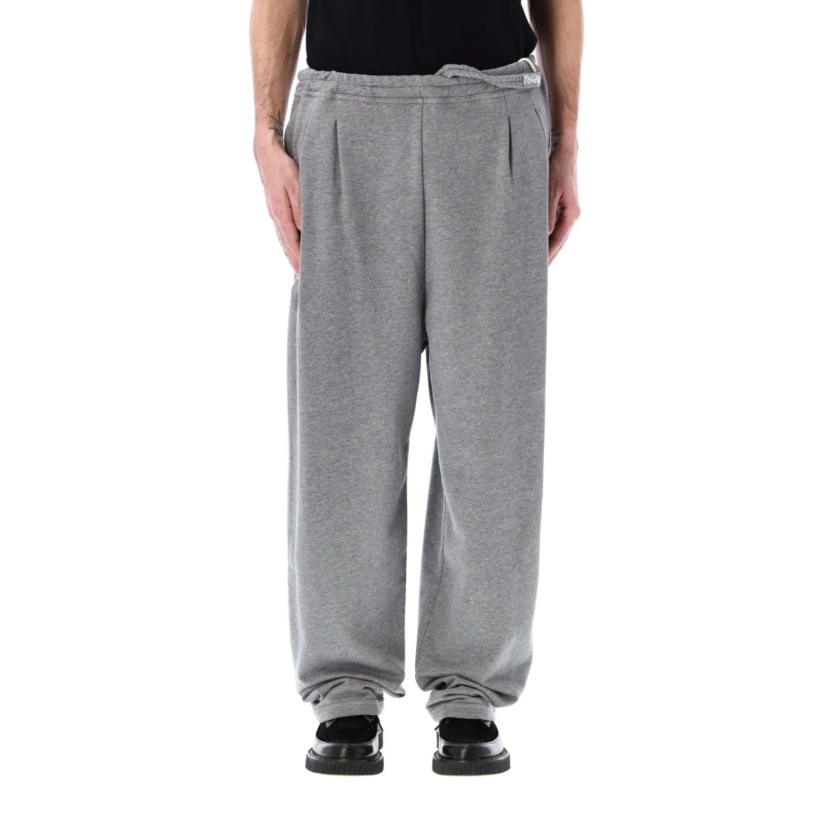 pleat detailing track pants