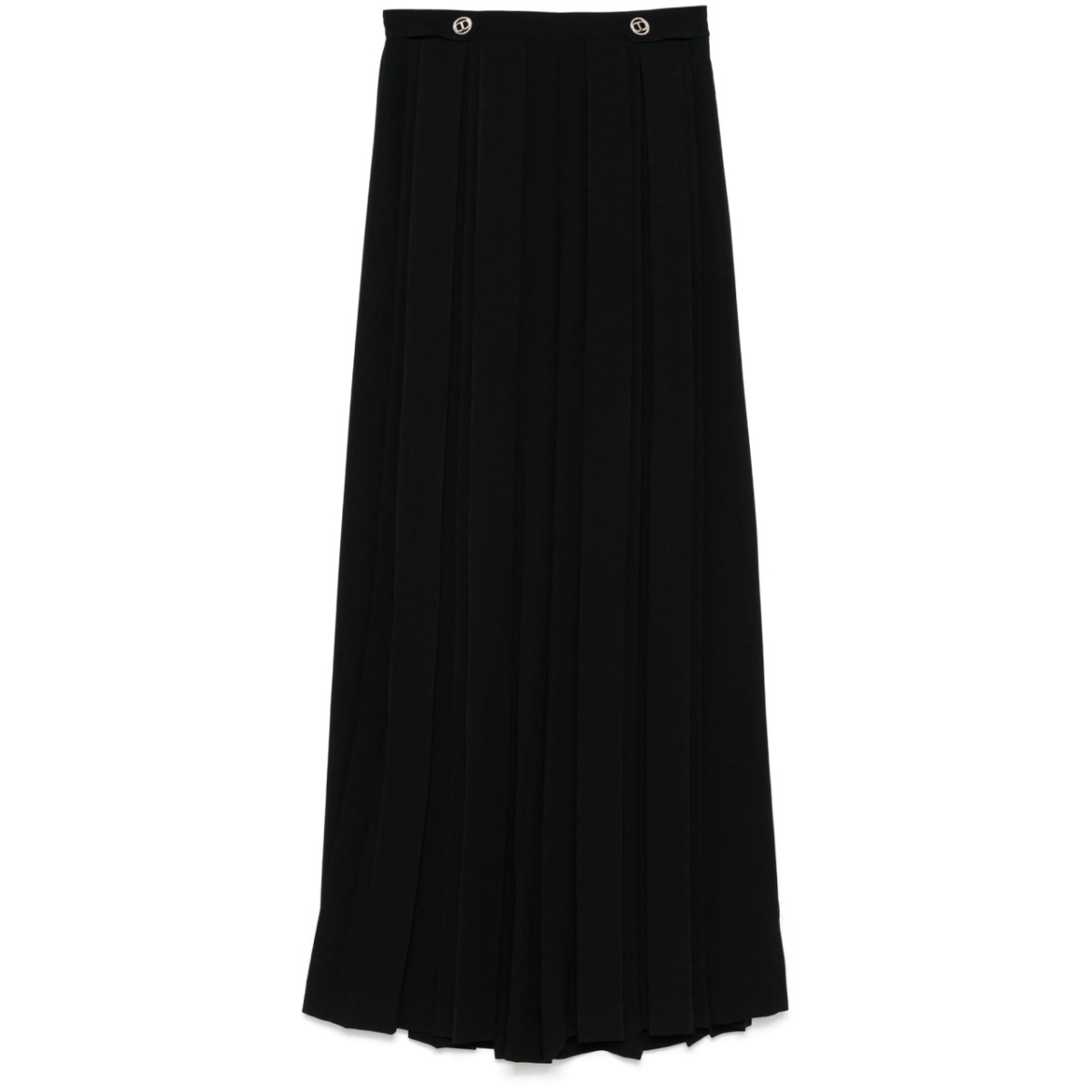 pleated crepe trousers