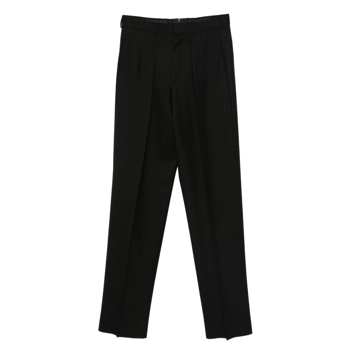 pleated-front trousers