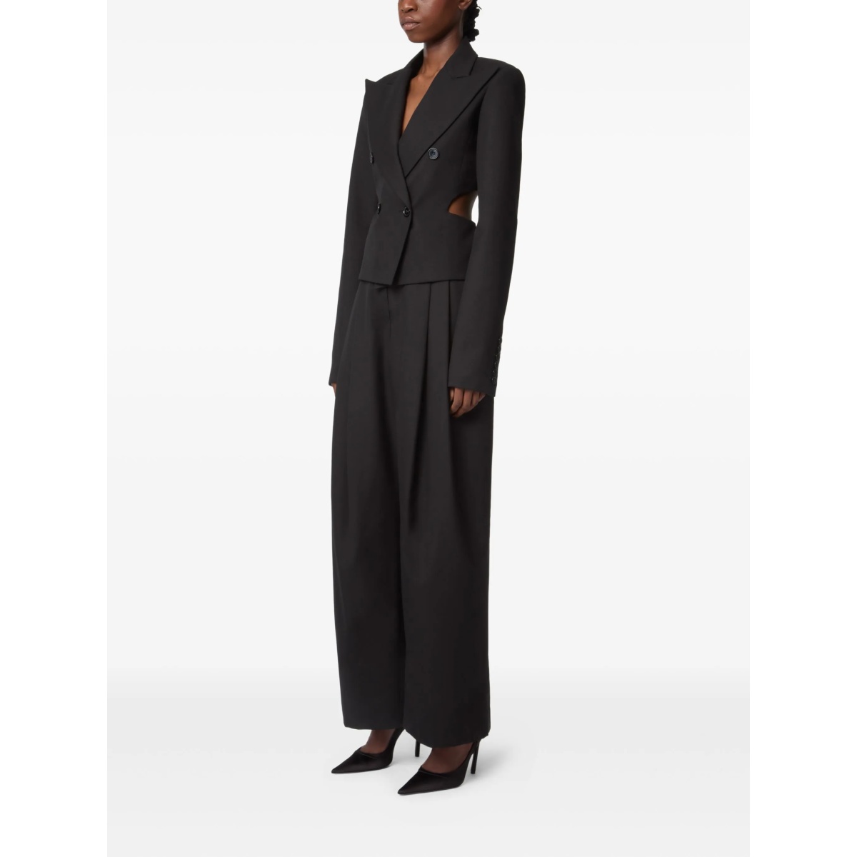 pleated gabardine trousers - Img 3