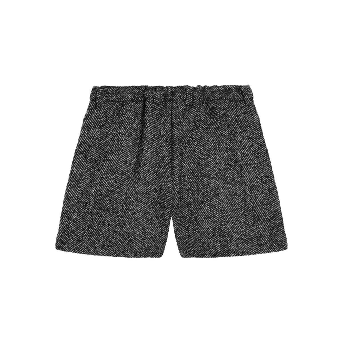 pleated herringbone shorts - Img 2