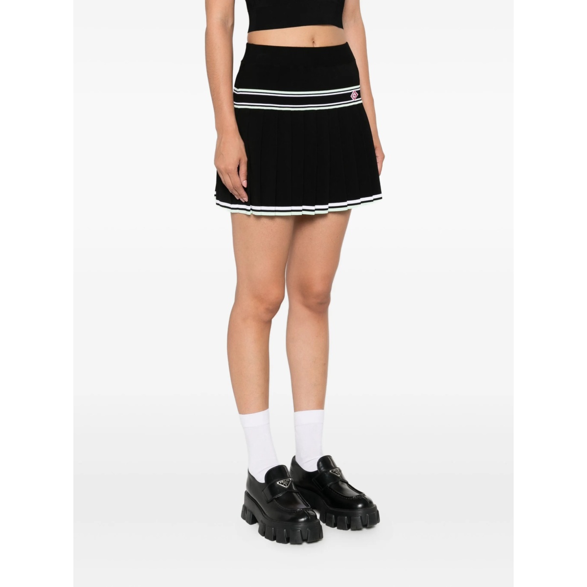pleated striped skirt - Img 3