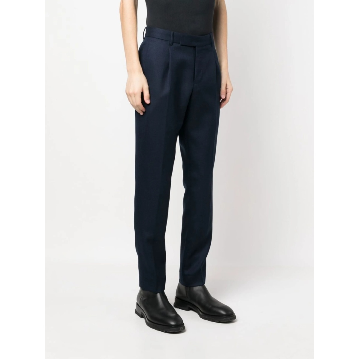 pleated tailored-cut trousers - Img 3